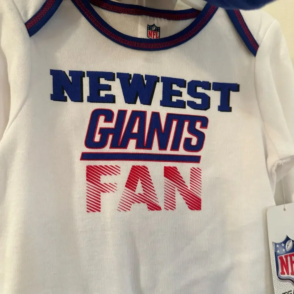 NFL New York Giants Fan Gear Baby sz 6-9 months NY Giants Outfit